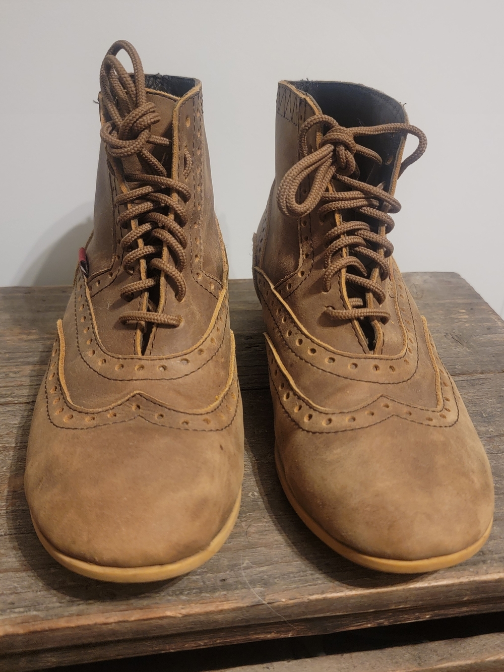 Oliberte Women’s Lalina Wingtip Wedge Ankle Boots